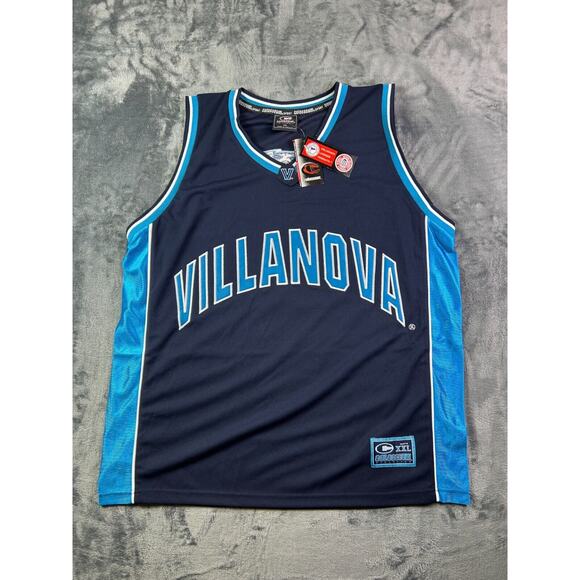 VTG Villanova Wildcats Basketball Jersey Colosseum XL Black‎ Blue #30 NCAA NWT - Picture 1 of 6